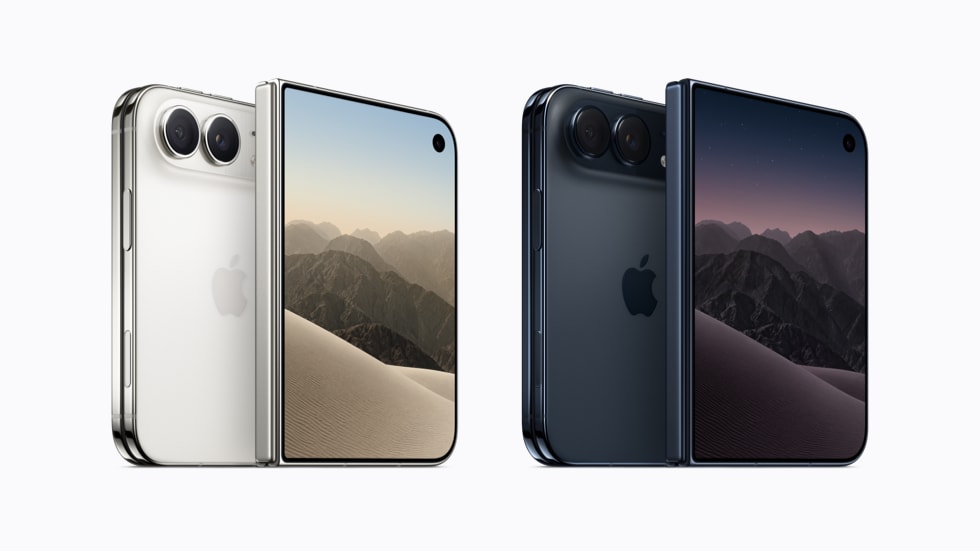 iPhone Duo в белом и тёмно-синем цветах